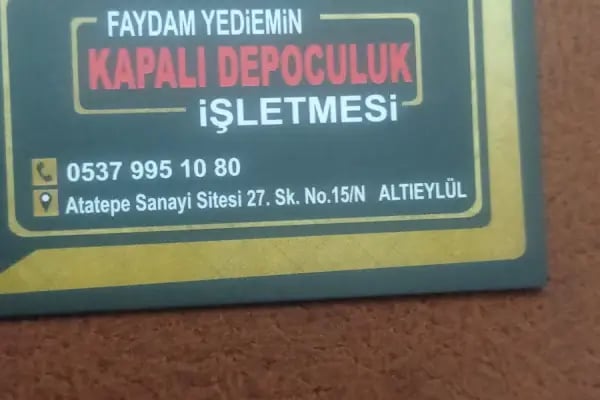 Faydam yediemin ve depoculuk işletmesi - Resim 9