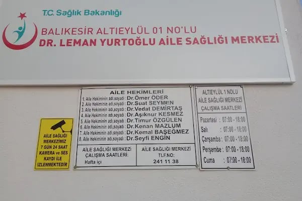 Merkez 1 Nolu Dr.leman Yurtoğlu Aile Sağlık Mrk. - Resim 11