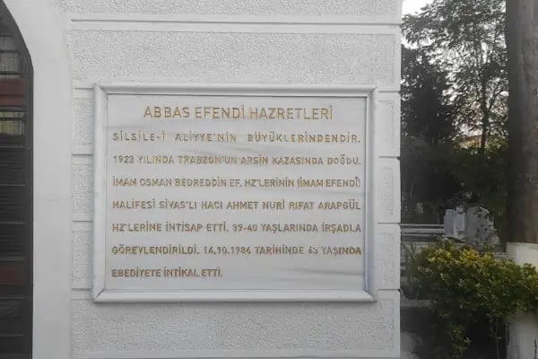 Arnavutköy Abbas efendi hazretleri türbesi - Resim 14