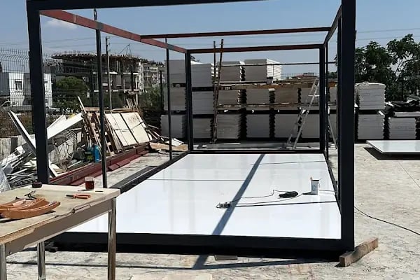 Antalya Demir Doğrama Prefabrik Konteyner Duvar Ferforje Korkuluk Panel Çit - Resim 18
