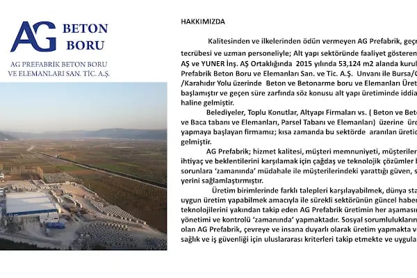 ag prefabdik beton boru - Resim 18
