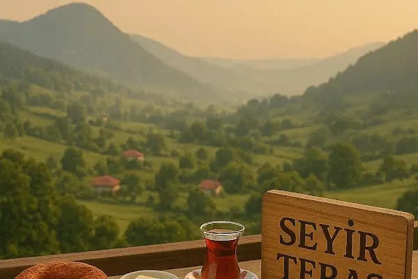 Seyir Teras Kahvaltı Çiçekliköy | Çiçekliköy Köy Kahvaltısı | Doğayla iç içe kahvaltı | Çiçekliköy Organik Kahvaltı - Resim 2