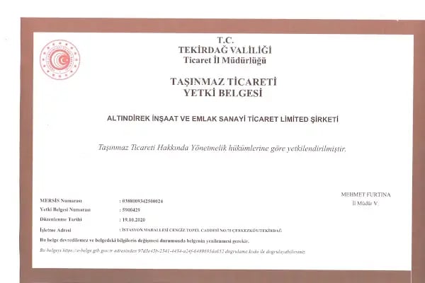 ALTINDİREK EMLAK İNŞAAT LTD ŞTİ ÇERKEZKÖY - Resim 9