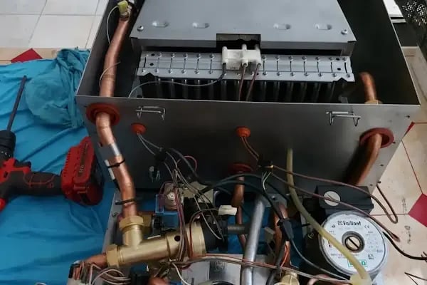 Çöl sıhhi tesisat kombi petek doğalgaz Çerkezköy kapaklı - Resim 3