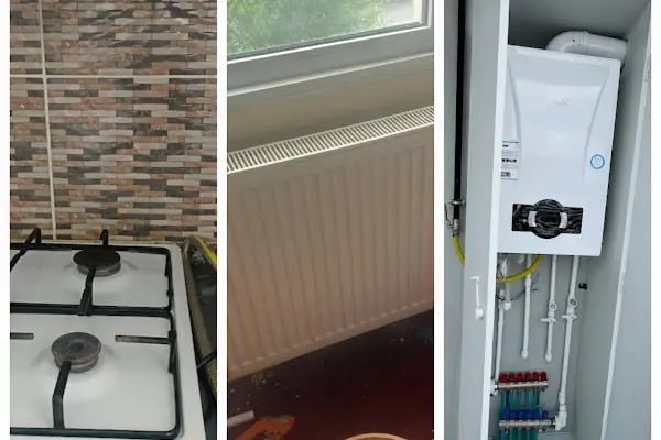 Çöl sıhhi tesisat kombi petek doğalgaz Çerkezköy kapaklı - Resim 5