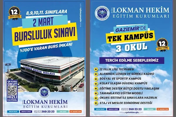 Özel İzmir Lokman Hekim Sağlık, Fen ve Anadolu Liseleri - Ege Hekimoğlu Eğitim Kurumları - Resim 5