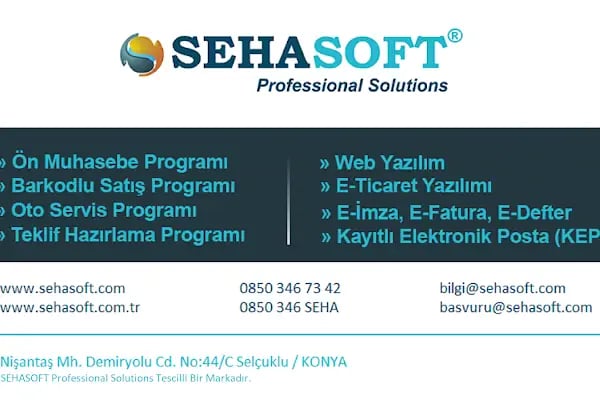 Sehasoft Bilişim Teknolojileri, Medya ve Danışmanlık Limited Şirketi - Resim 1