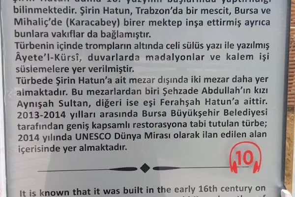 Şirin Hatun Türbesi - Resim 19