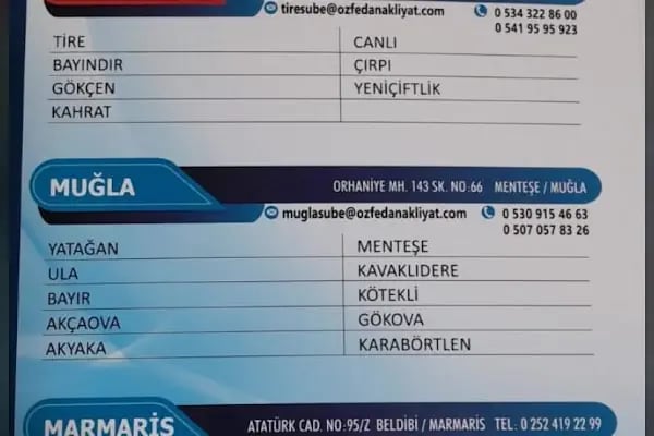 Öz feda nakliyat taşımacılık - Resim 1