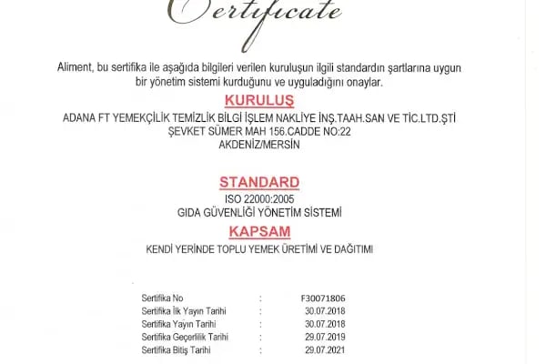 ADANA FT YEMEKÇİLİK - Resim 3