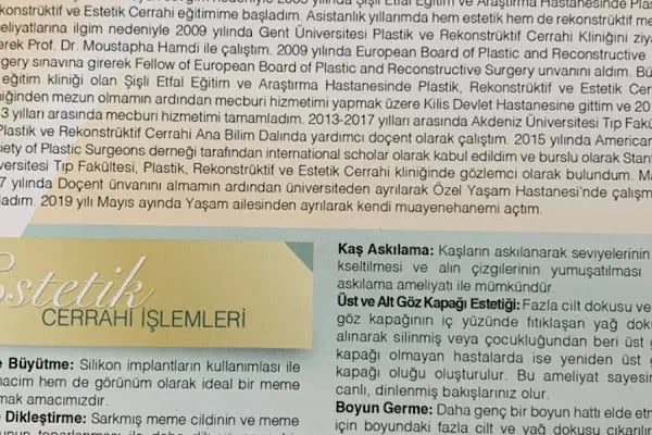Prof. Dr. Arzu Akçal Plastik ve Estetik Cerrahi Uzmanı - Resim 14