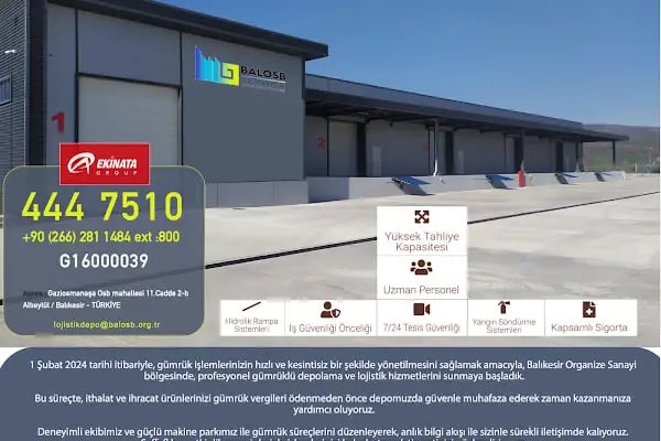 Ekinata Group BALOSB Gümrüklü Depoları - Resim 6