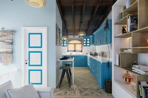 HMK İÇ MİMARLIK BODRUM ŞUBE Anahtar Teslim İç Mimarlık - Villa ,Daire Tadilatı Restorasyon,Cafe,Otel,Mağazalar 3D Tasarım. - Resim 8