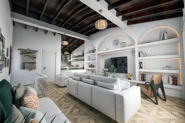 HMK İÇ MİMARLIK BODRUM ŞUBE Anahtar Teslim İç Mimarlık - Villa ,Daire Tadilatı Restorasyon,Cafe,Otel,Mağazalar 3D Tasarım. - Resim 4