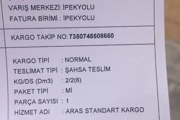 Aras Kargo İpekyolu Şubesi - Resim 11