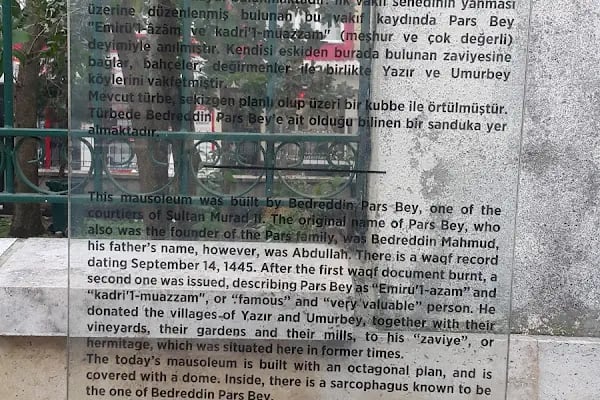 Bedreddin Mahmud Pars Bey Türbesi - Resim 3