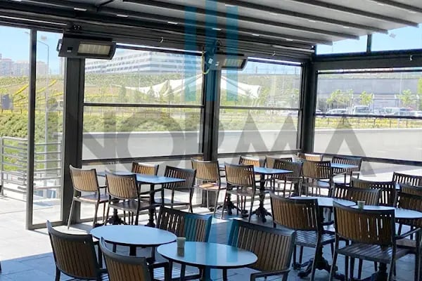 İnorma Yapı Sistemleri: Bioclimatic Pergola, Rolling Roof, Giyotin Cam, Zip Perde - Resim 11