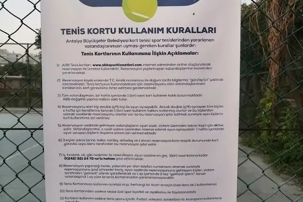 Lara Düden Park Tenis Kortları - Resim 18