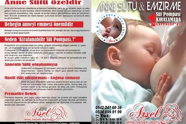 Arsel Anne Bebek Dostu Süt pompası kiralama - Resim 2