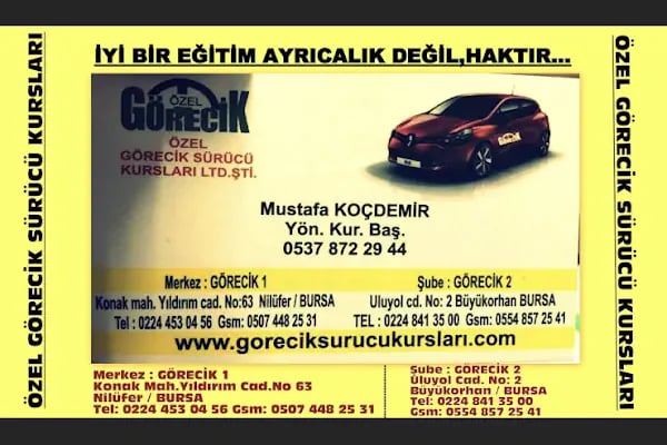 Görecik Sürücü Kursu Nilüfer - Resim 11