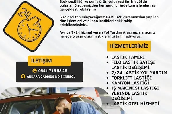 7/24 İnegöl Lastik Yol Yardım lastikclub.com - Resim 19