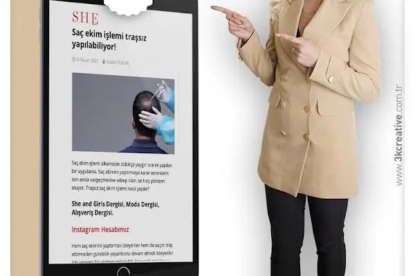 Özge Kara Saç Ekimi - Resim 19