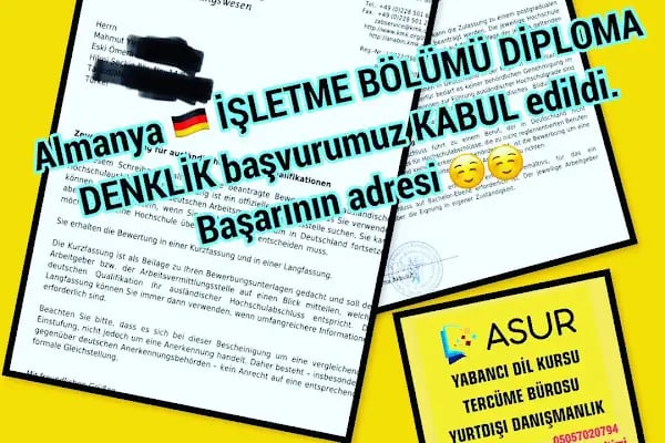 Asur Yabancı Dil Kursu , Yurtdışı Danışmanlık ve Tercüme Bürosu - Mersin - Resim 6