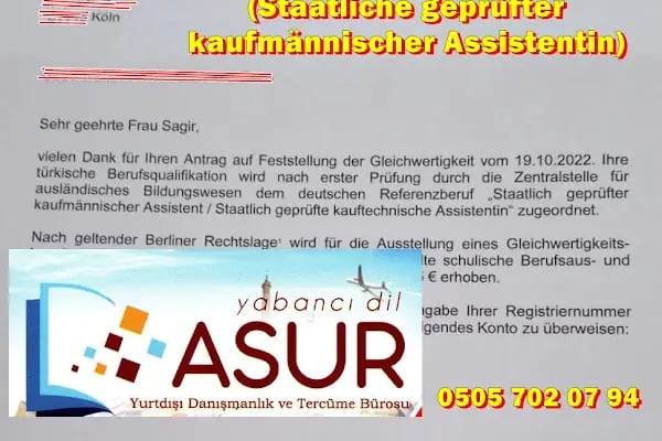 Asur Yabancı Dil Kursu , Yurtdışı Danışmanlık ve Tercüme Bürosu - Mersin - Resim 7