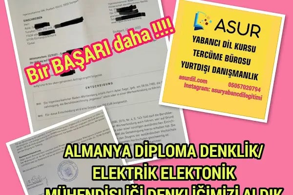 Asur Yabancı Dil Kursu , Yurtdışı Danışmanlık ve Tercüme Bürosu - Mersin - Resim 15