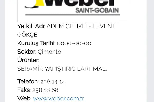 SG Weber Yapı Kimyasalları - Resim 4
