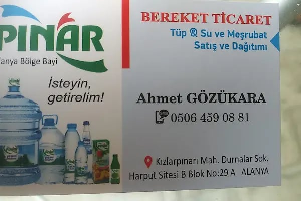 Pınar su Alanya Bölge Bayi Bereket Tic. - Resim 2
