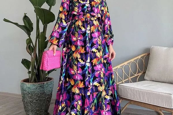 BUTİK YASEMİN KONYA Büyük Beden Elbise Tunik Pantolon - Resim 2