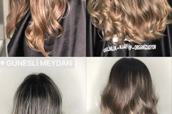 BURCU ŞANLI bayan Kuaför Güzellik Salonu Güneşli deki Kuaförler Gelin Başı Saç Röfle Türban Omre Keratin Ağda Makyaj Güneşli - Resim 7