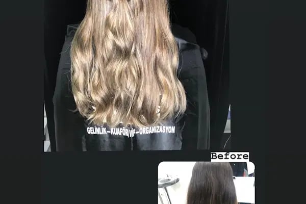 BURCU ŞANLI bayan Kuaför Güzellik Salonu Güneşli deki Kuaförler Gelin Başı Saç Röfle Türban Omre Keratin Ağda Makyaj Güneşli - Resim 8