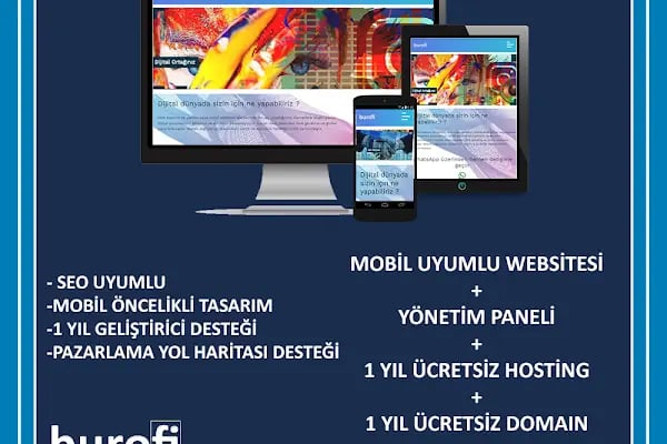 Burofi Bilişim - Dijital Pazarlama Ajansı - İzmir Web Tasarım Yazılım Firması - Resim 8