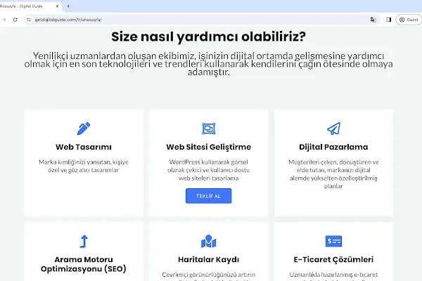 Digital Guide | Web Tasarım | Yazılım | SEO | Sosyal Medya Yönetim ve Reklam (Alanya) - Resim 10