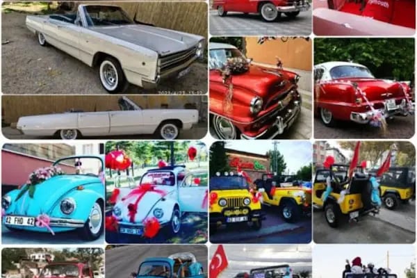 KONYA GELİN ARABASI,Konya sünnet arabası, düğün arabası kiralama klasik araç - Resim 7