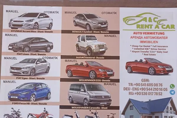 AC CAR RENTAL KIZILAGAC MANAVGAT - TRANSFER - Resim 9