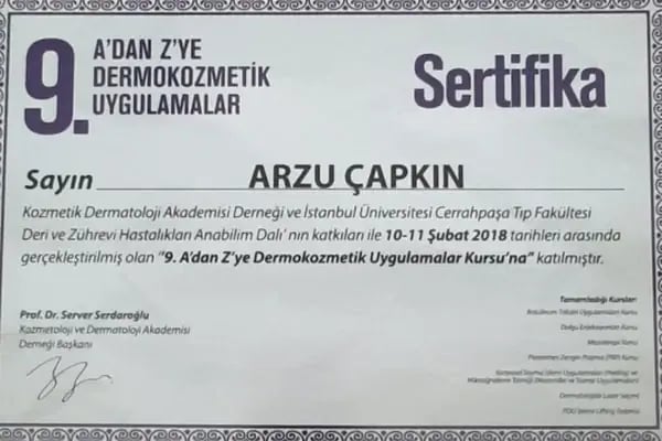 UZM. DR. ARZU AYDIN ÇAPKIN, TRABZON DERMATOLOJİ UZMANI I GÜZELLİK MERKEZİ - Resim 7