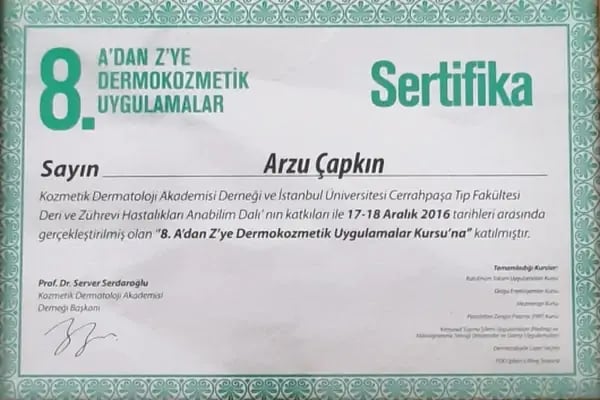 UZM. DR. ARZU AYDIN ÇAPKIN, TRABZON DERMATOLOJİ UZMANI I GÜZELLİK MERKEZİ - Resim 4