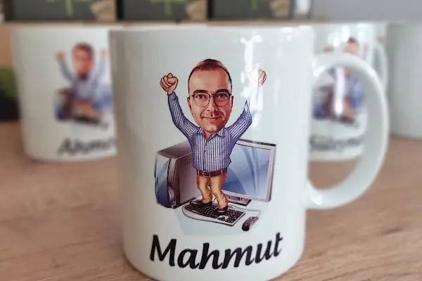 ERDEĞER HEDİYELİK EŞYA LAZER KESİM KUPA BASKI TİŞÖRT BASKI LAZER MARKALAMA - Resim 14