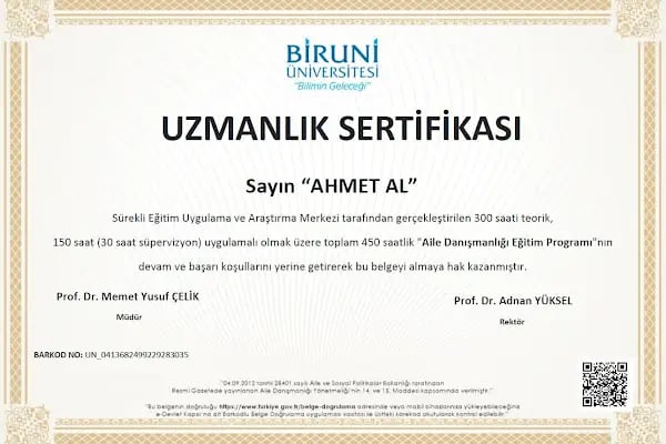 Psikolog Ahmet AL ( Online EMDR - BDT - Aile ve İlişki Danışmanı ) - Resim 3