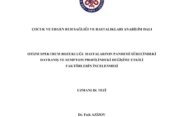 Uzm. Dr. Faik Azizov. Çocuk ve Ergen Psikiyatrisi - Resim 14