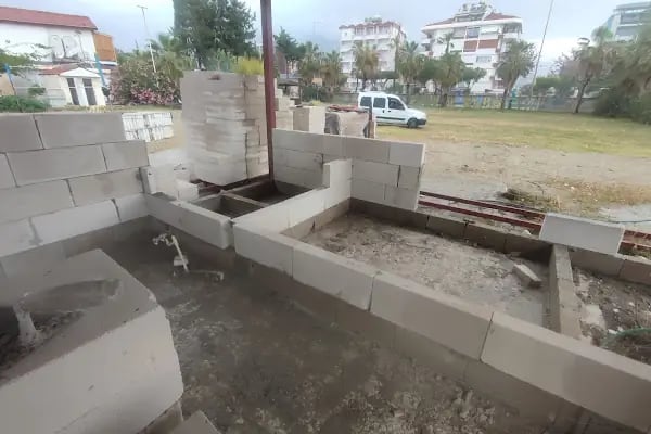 Alanya Kırım yıkım nakliye mini kepçe tadilat İzolasyon taş duvar taş bina restorasyon - Resim 19