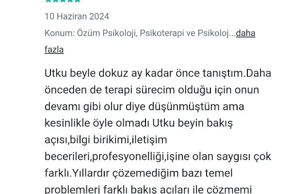 Özüm Psikoloji, Psikoterapi ve Psikolojik Danışmanlık Merkezi - Resim 13