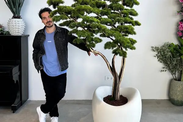 Bloomona yapay ağaç çiçek saksı - Resim 3