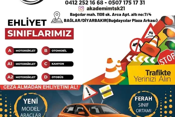 Diyarbakır Ehliyet ve Sürücü Kursu &amp; SRC &amp; Psikoteknik &amp; İş Makinesi ve Özel Direksiyon Dersi - Resim 14