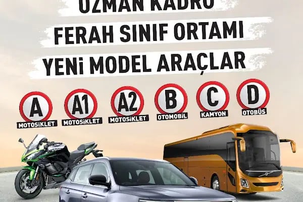 Diyarbakır Ehliyet ve Sürücü Kursu &amp; SRC &amp; Psikoteknik &amp; İş Makinesi ve Özel Direksiyon Dersi - Resim 15