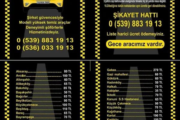 Arnavutköy taksi LiDeR TaKSi - Resim 18