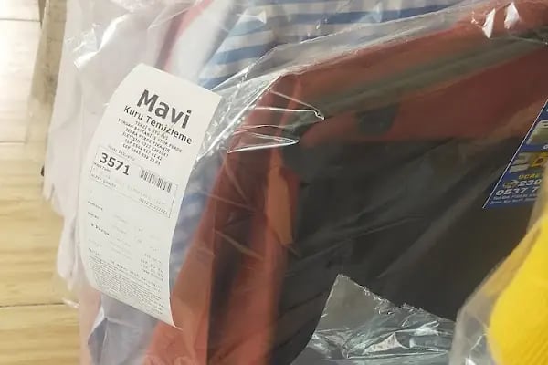 Mavi kuru temizleme terzi - Resim 8